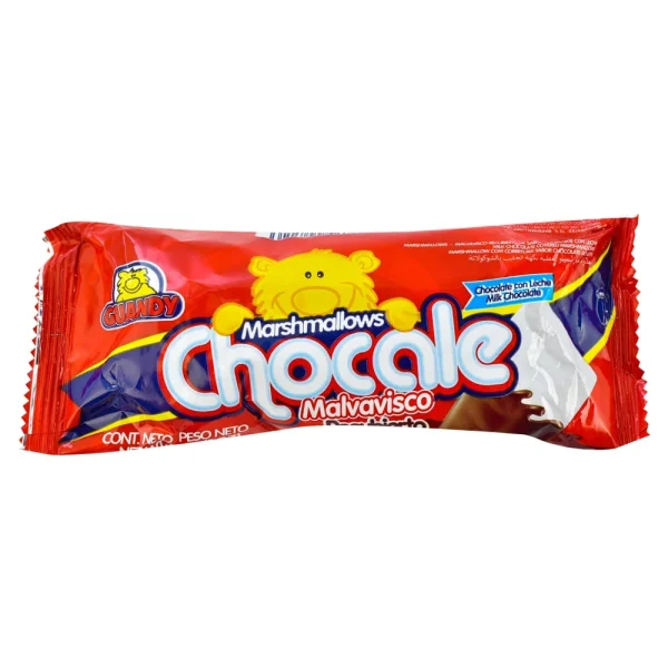 Chocale - Malvavisco Recubierto Sabor Chocolate 26 Gr Guandy