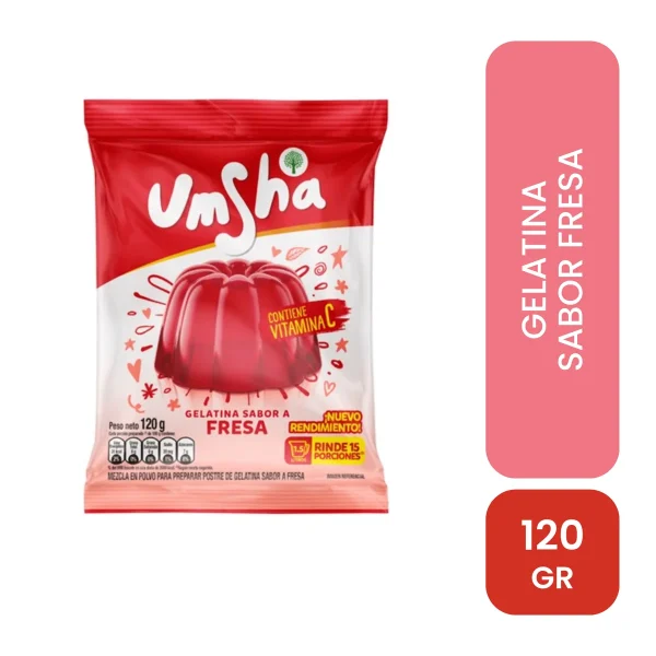 Gelatina Fresa 120 Gr Umsha