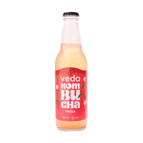 Kombucha Fresa Bot 260 Ml Veda