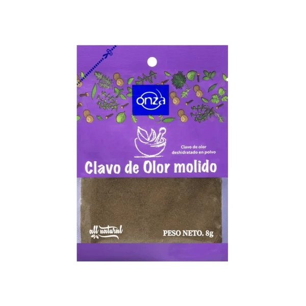 Clavo de Olor Molido Sobre 8 Gr Onza