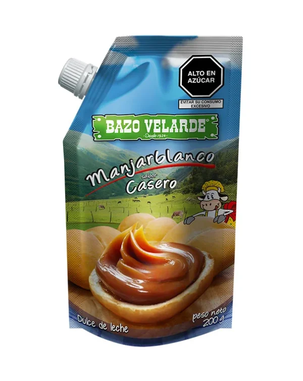 Manjar Blanco Sabor Casero 200 Gr Bazo Velarde