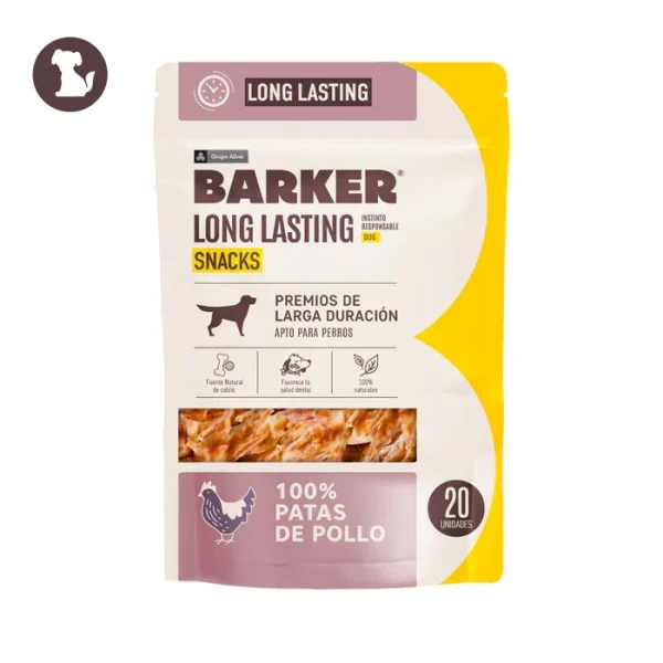 Long Lasting Snacks Patas de Pollo X20 Unid Barker