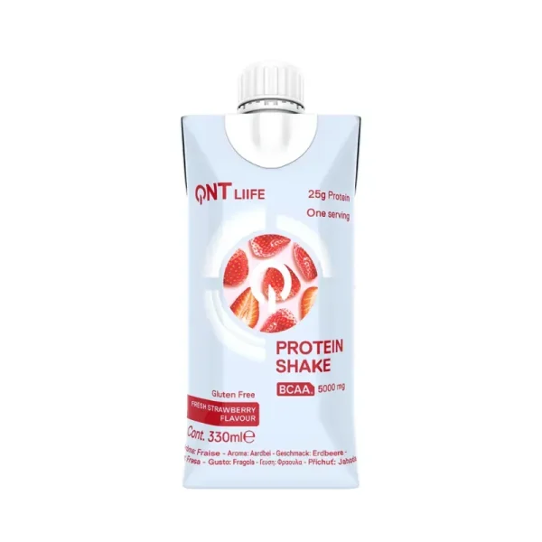 Bandeja de 12 Shakes Proteina Strawberry 330 Ml Qnt