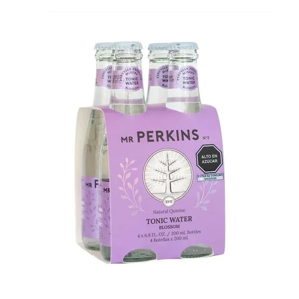 Agua Tonica Blossom Pack X4 Unid 200 Ml Mr Perkins