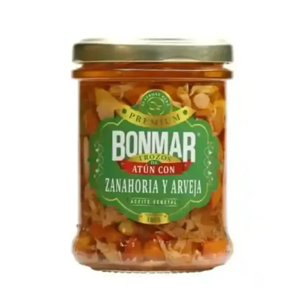 Atun Trozo Arveja y Zanahoria A.v. Frasco 180 Gr Seafrost