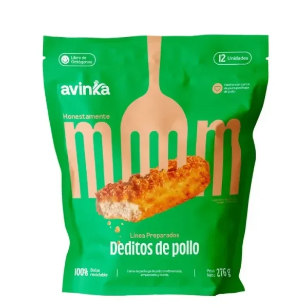 Avinka Deditos de Pollo X12 Unid 276 Gr Avinka