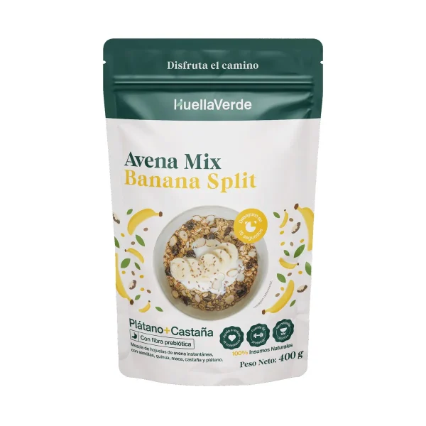 Avena Banana Split 400 Gr Huella Verde