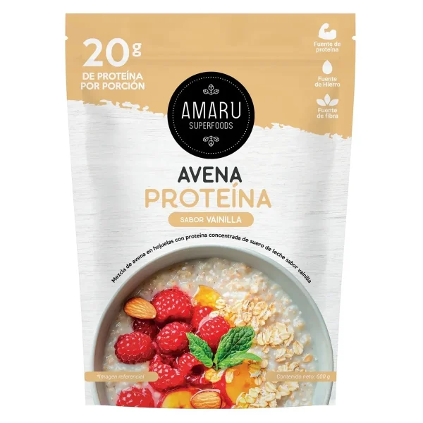 Avena Proteina Vainilla 600 Gr Amaru Superfoods