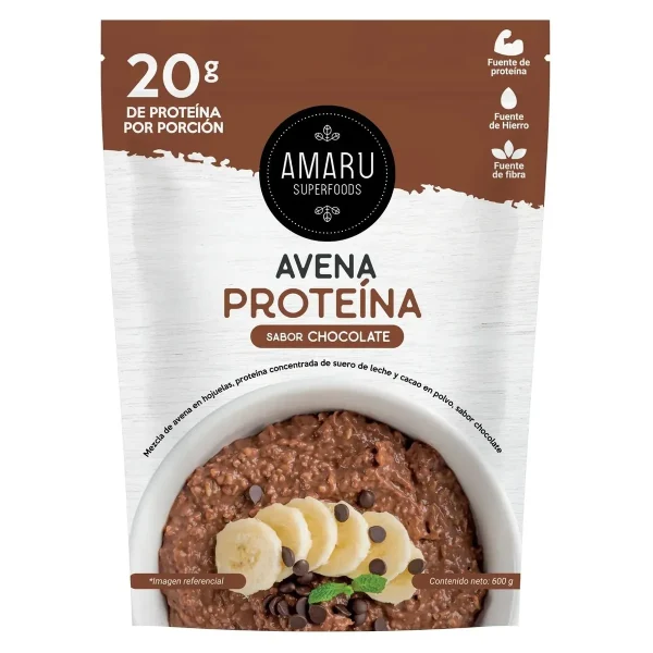 Avena Proteina Chocolate 600 Gr Amaru Superfoods