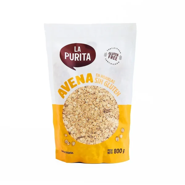 Avena en Hojuelas Sin Gluten 800 Gr la Purita