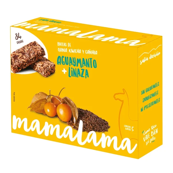 Barra Energetica Aguaymanto-linaza 28 Gr Mamalama