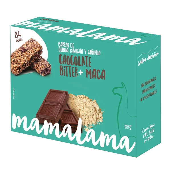 Barra Energetica Chocolate Biter-maca 20 Gr Mamalama