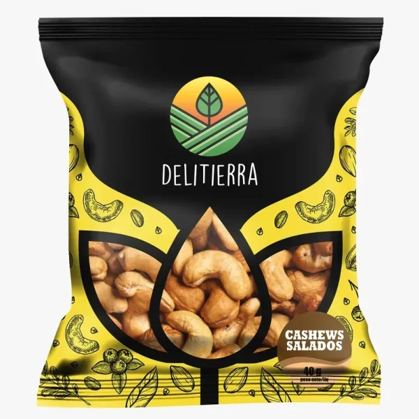 Cashews Tostado Salado Presentacion 40 Gr Delitierra