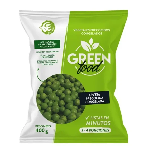 Arveja Precocida Congelada 400 Gr Green
