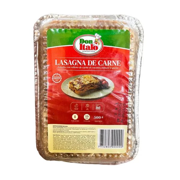 Lasagna de Carne 500 Gr Don Italo