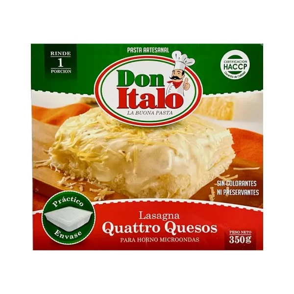 Lasagnita 4 Quesos 350 Gr Don Italo
