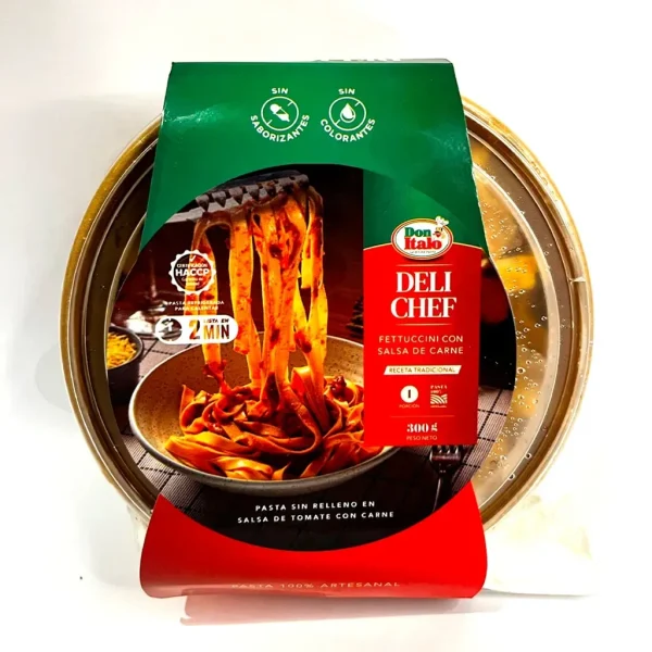 Fetuccini con Salsa de Carne 300 Gr Don Italo