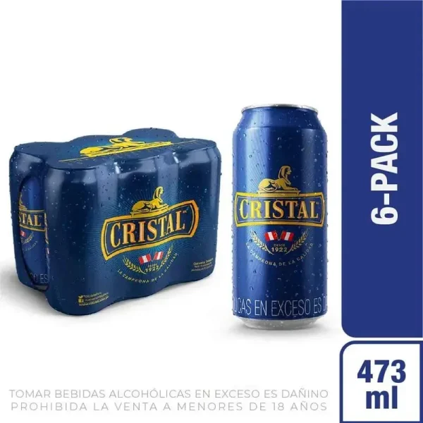 Cerveza Cristal Sixpack 473 Ml Cristal