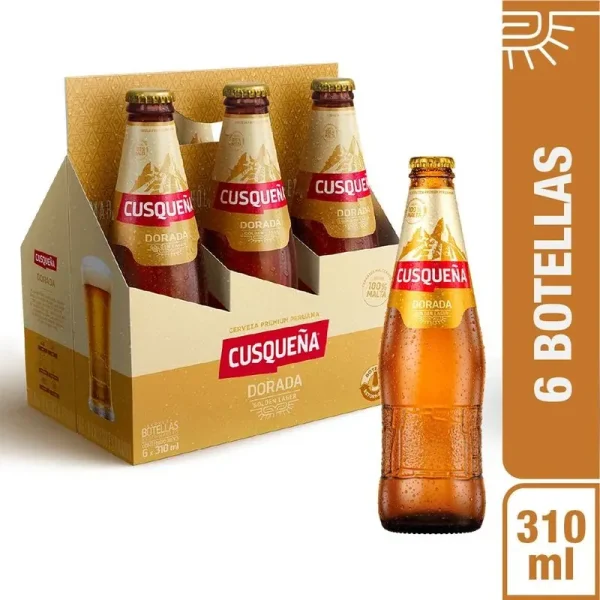 Cerveza Cusqueña Dorada Sixpack 310 Ml Cusqueña