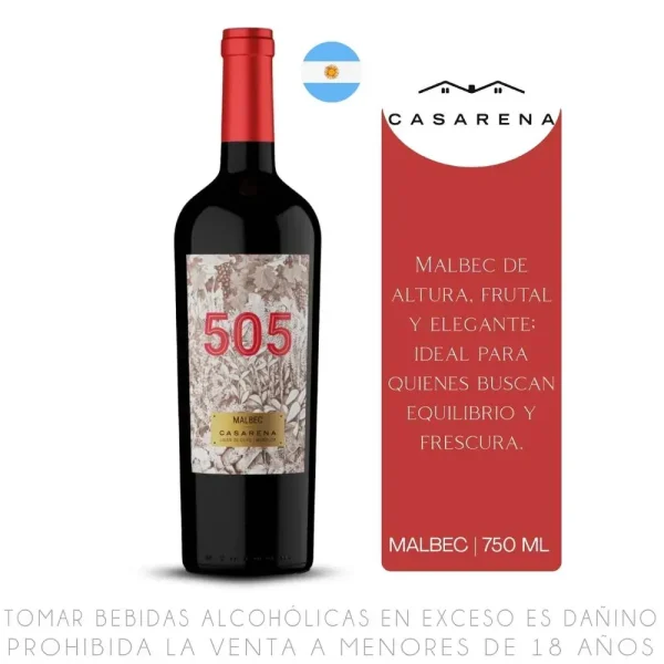 Casarena 505 Malbec 24 750 Ml Casarena