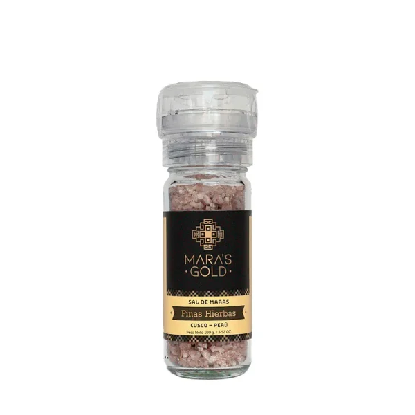 SAL DE MARAS FINAS HIERBAS MOLINILLO 100 GR MARAS GOLD