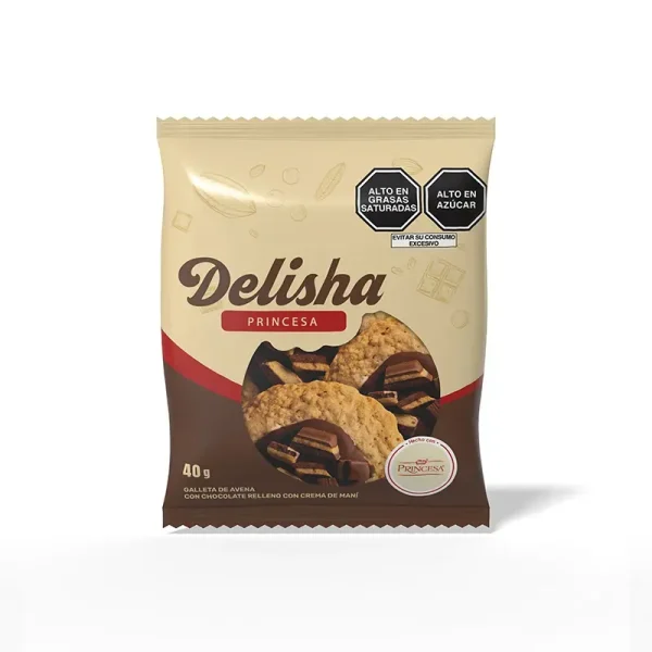 Galleta con Toppings Princesa Bolsa 40 Gr Delisha