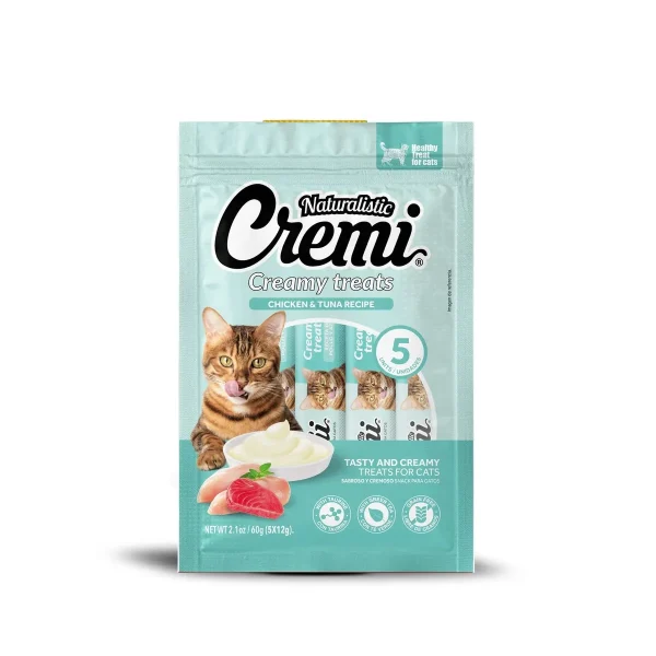 Creamy Treats Chicken With Tuna Recipe (5x12g) 60 Gr Cremi
