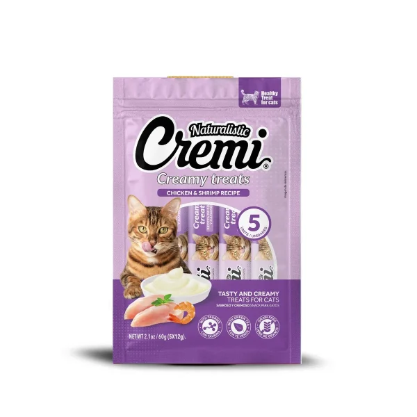 Creamy Treats Chicken With Shrimp Recipe (5x12g) 60 Gr Cremi