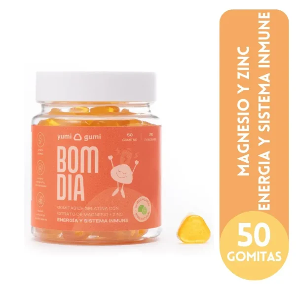 Bom Día: Citrato de Magnesio, Zinc X50 Gomas Yumigumi