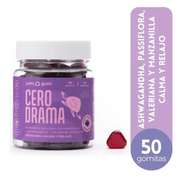 Cero Drama: Manzanilla, Ashwagandha, Valeriana X50 Gomas